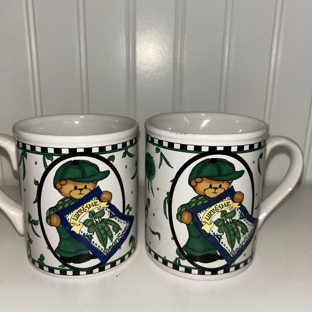 Lucy & me Lucy Rigg Enesco Teddy Bear Coffee Mug Cups 1996